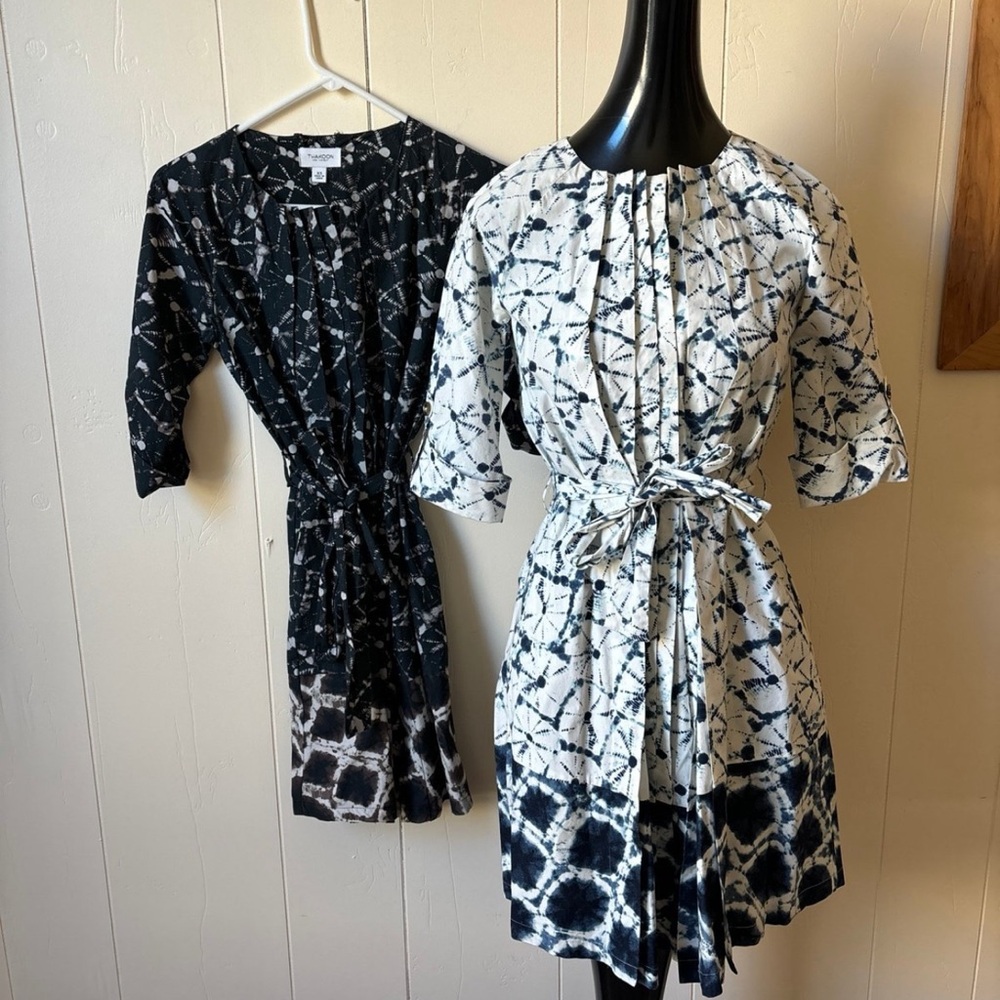 Thakoon for Target Tiedye Dresses Blue and Black